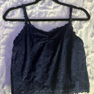 Aerie Navy Lace Camisole